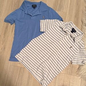 Polo by Ralph Lauren Kids Blue and White Striped Polos